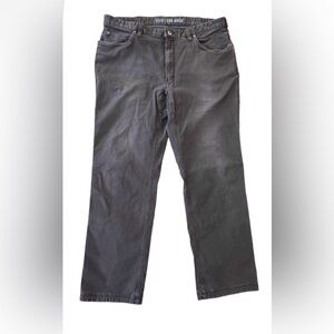 Duluth Flex Fire Hose mushroom color strght lg cottn blnd mens jeans SZ 40x34